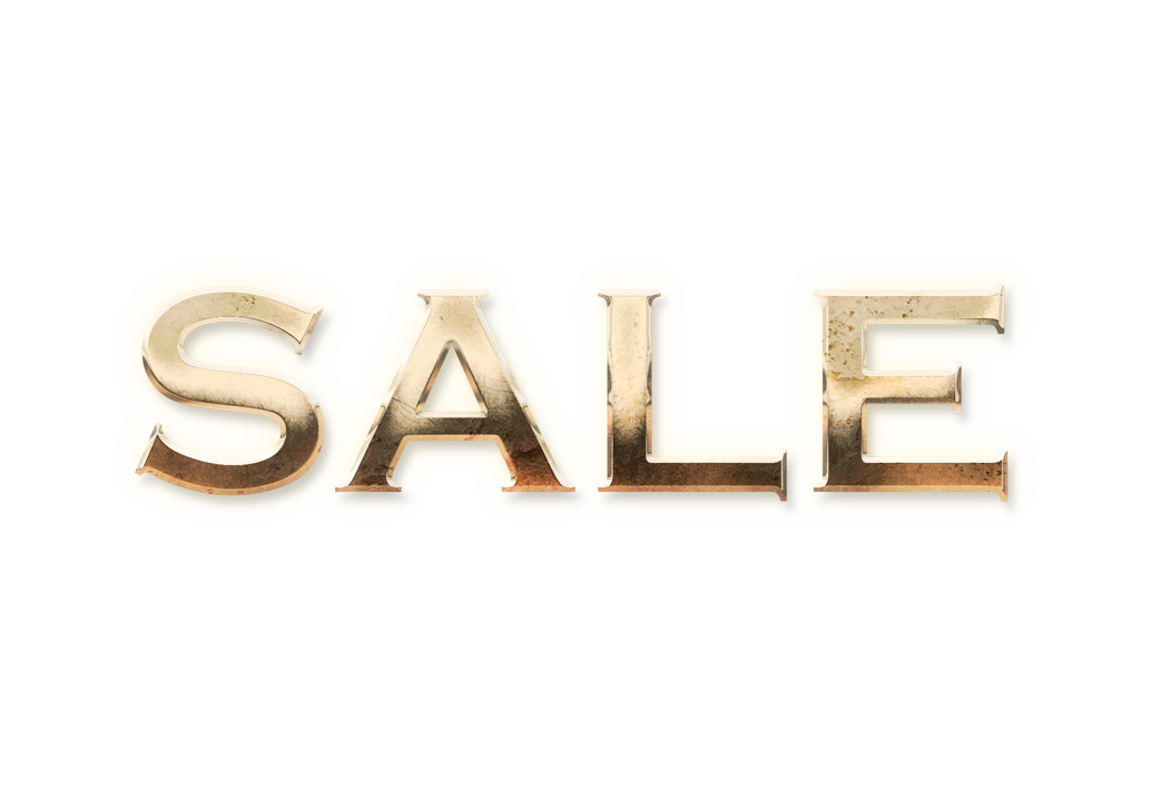 WORD SALE gold text effects art typography PNG images free